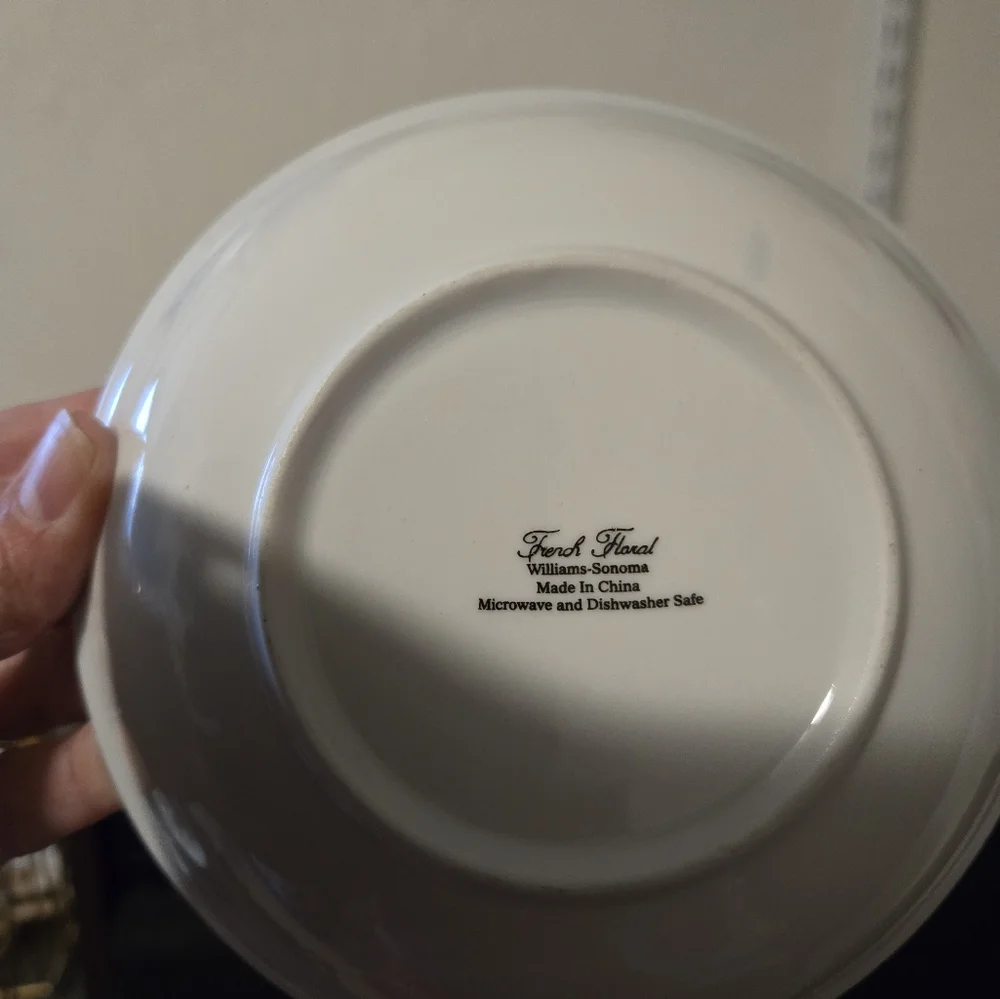 Williams Sonoma French Floral Saucer Plates